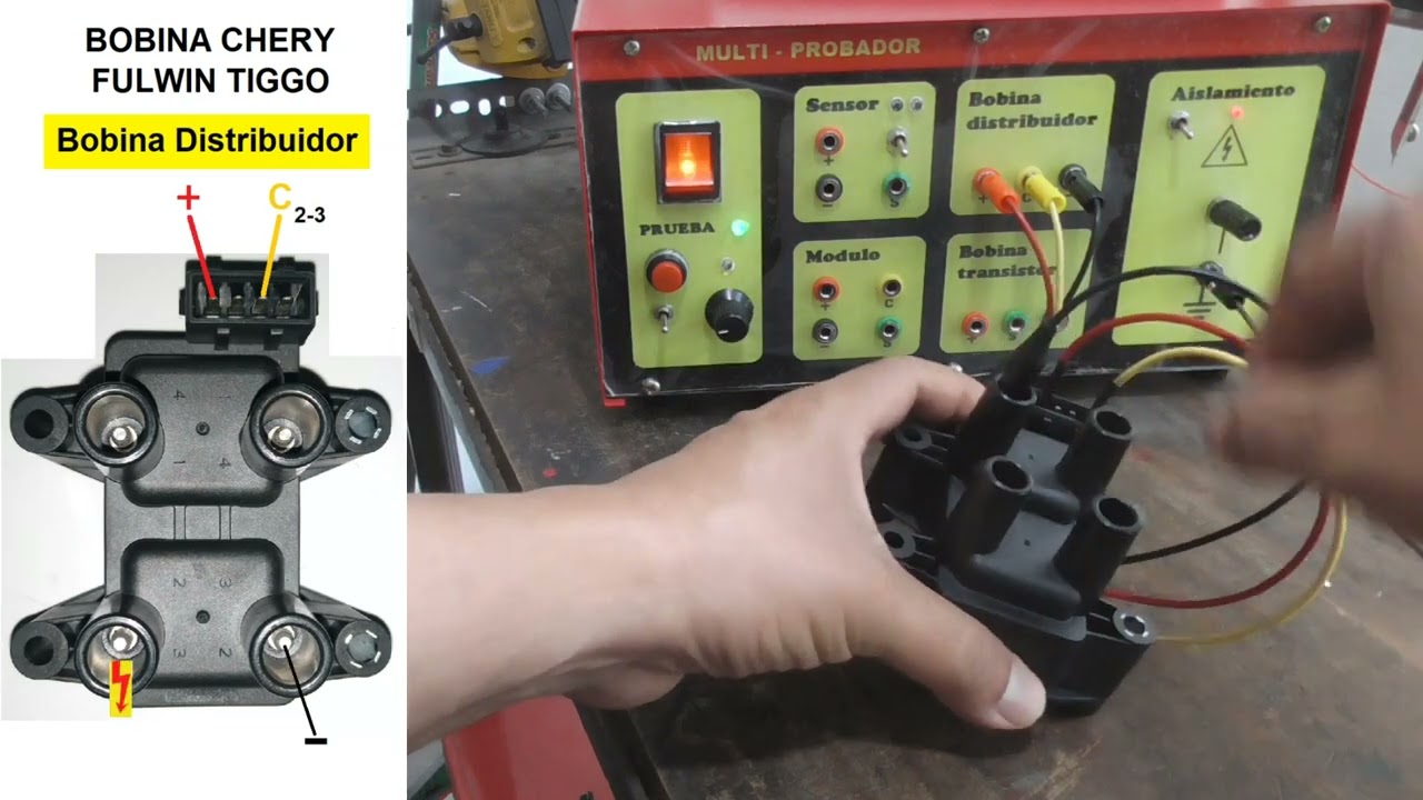 PRUEBA BOBINA CHERY FULWIN TIGGO