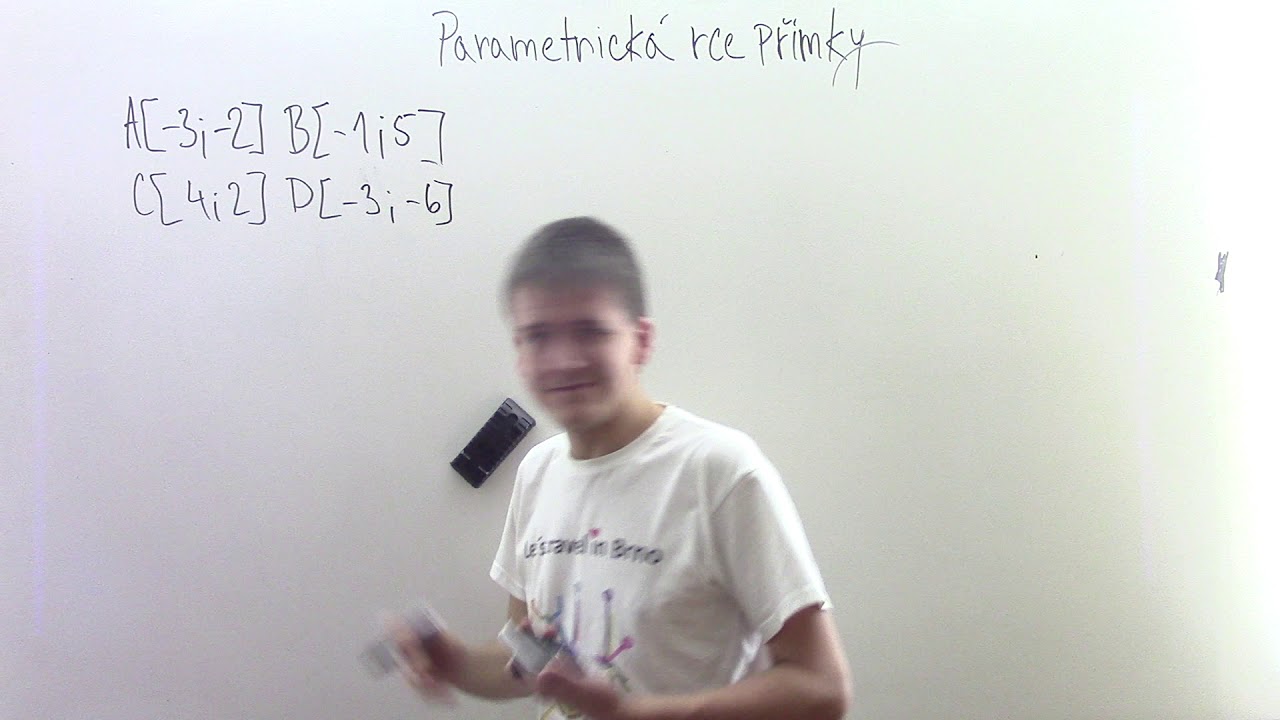 Parametrick&aacute; rovnice př&iacute;mky - průseč&iacute;k
