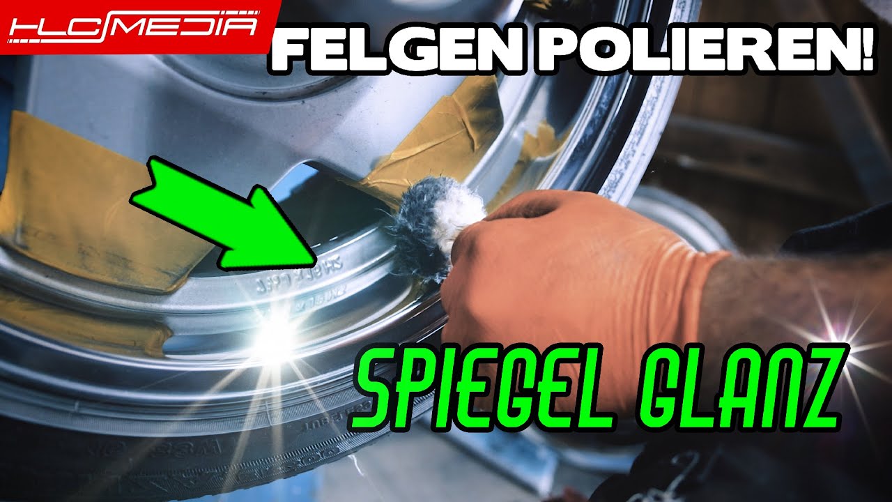 Alufelgen auf Hochglanz Polieren mit der Biegewelle und Auswuchtmaschiene - HLCMEDIA
