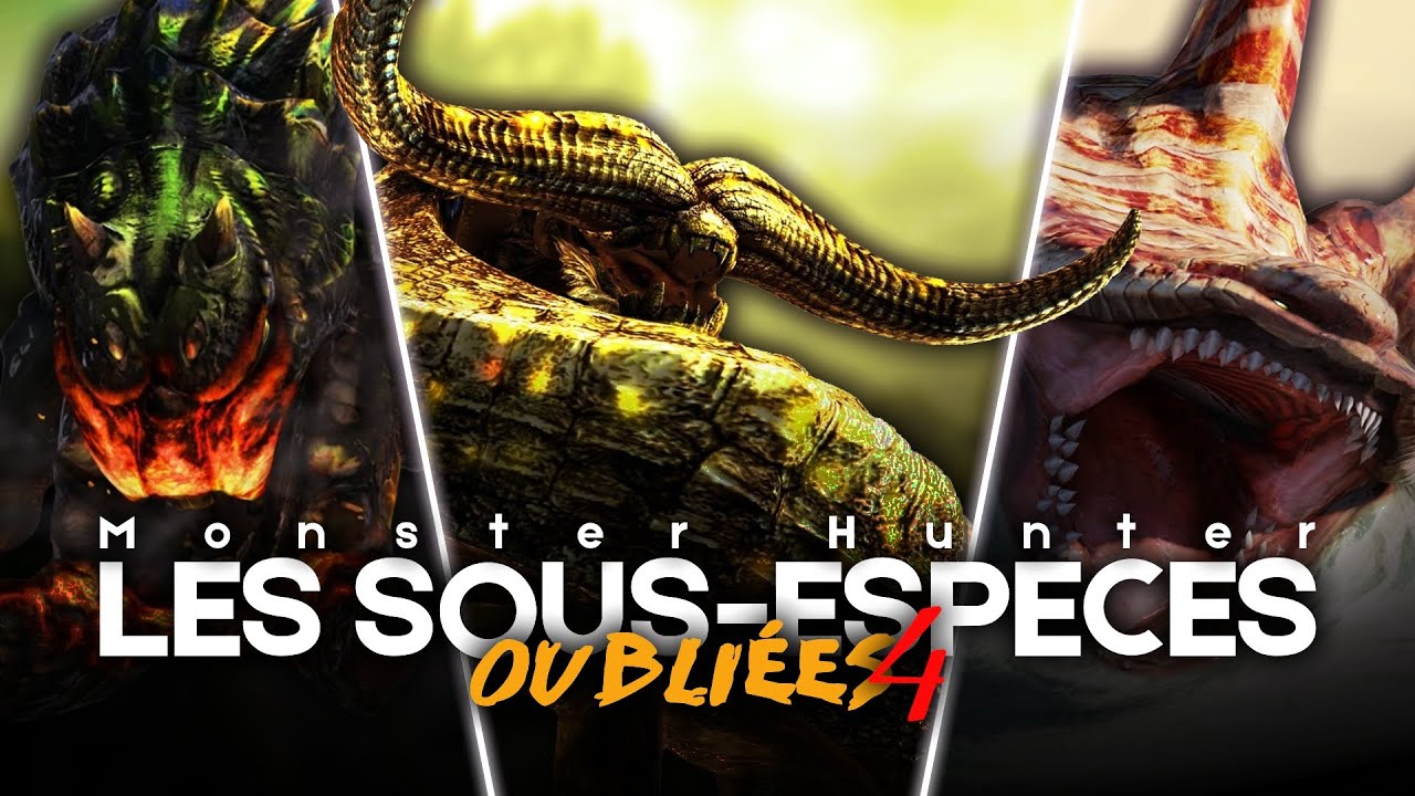 Ces SOUS ESPÈCES OUBLIÉES dans MONSTER HUNTER #4