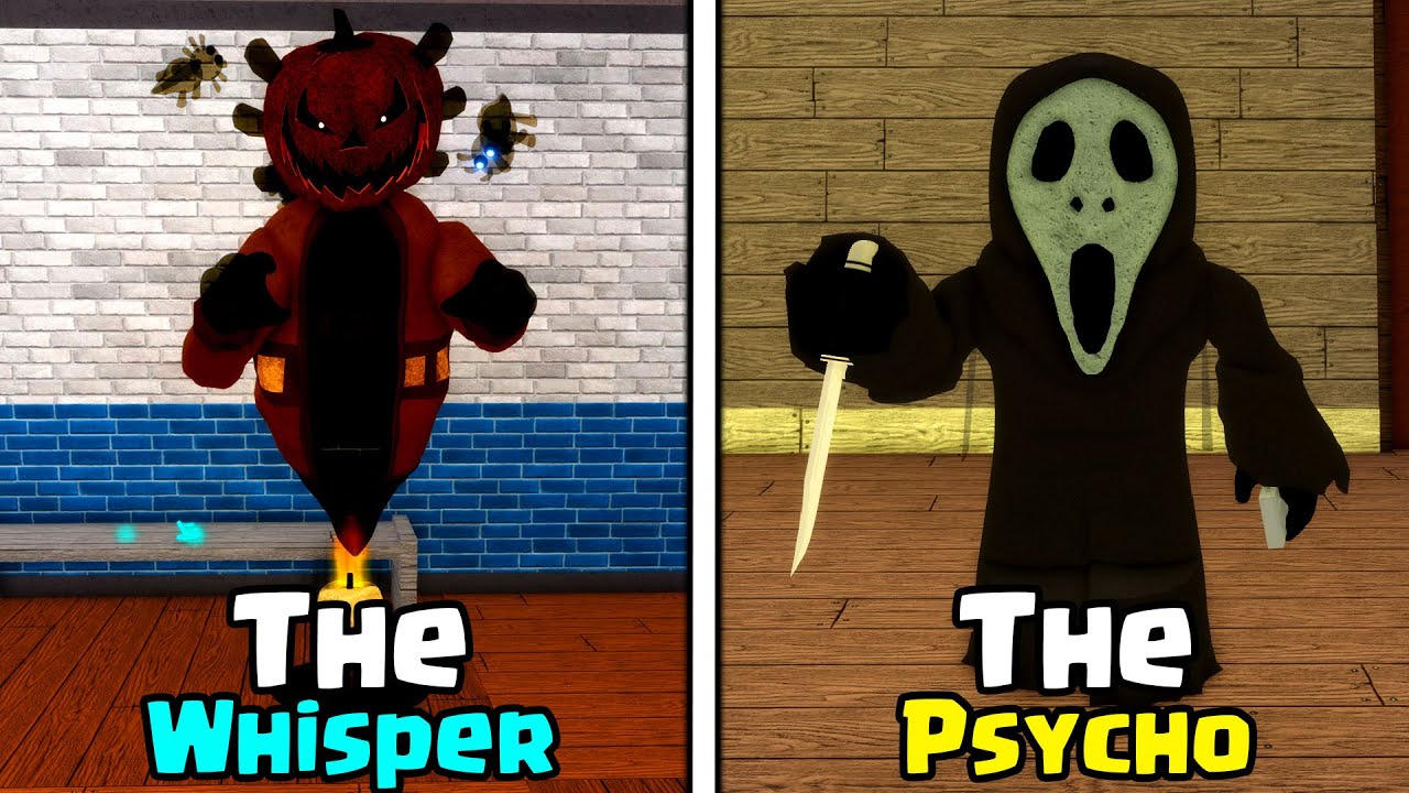 NEW The Whisper & The Psycho Skins in PIGGY! 😱🎃