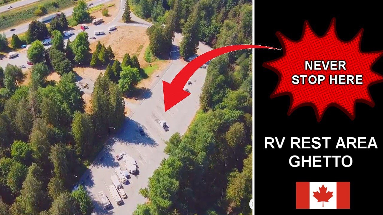 Worst Rest Area in Canada For Homeless RV Squatters
