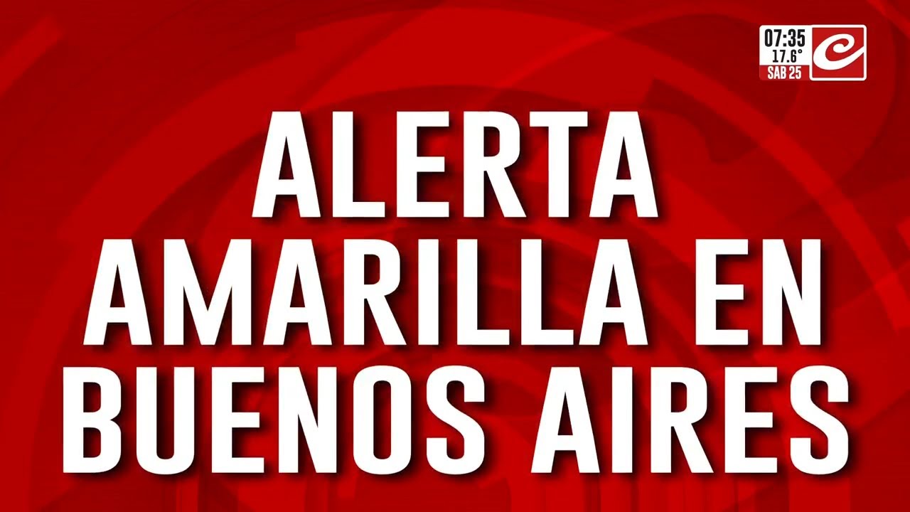 Continúa el alerta amarilla por las intensas lluvias en la ciudad de Buenos Aires
