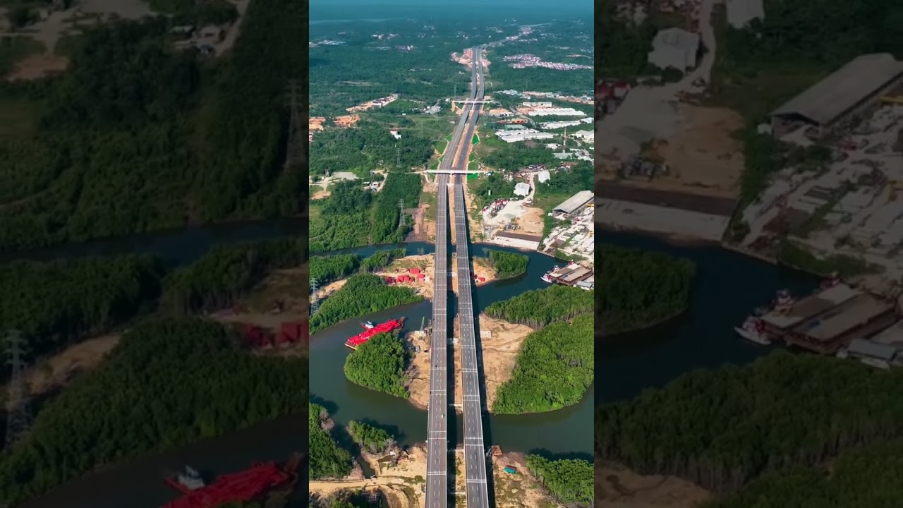 KONDISI TERKINI PEMBANGUNAN JALAN TOL MENUJU IKN#shorts