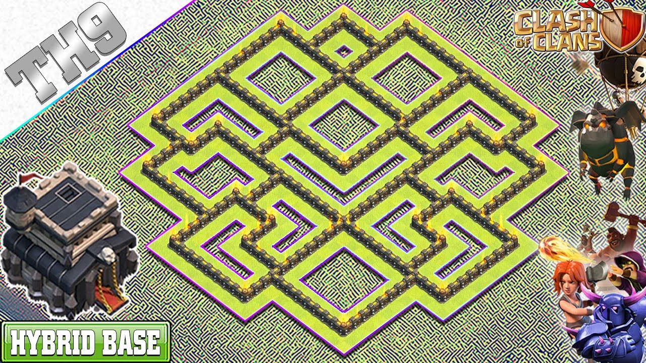 NEW BEST! TH9 Base 2020 with COPY LINK | TH9 Farming/Trophy Base - Clash of Clans