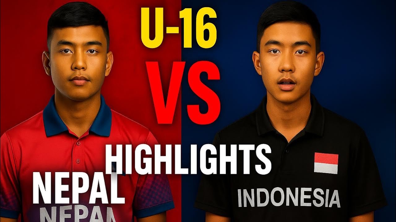 Nepal beats Indonesia with huge margin | ACC Men&rsquo;s U16 East Zone Cup Nepal vs Indonesia highlights