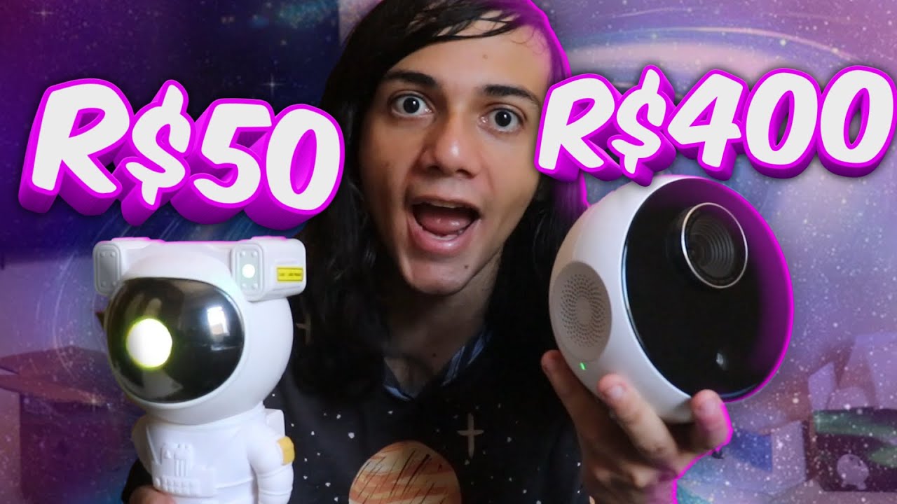 Projetor de Galáxia de R$50 vs R$400 🌌