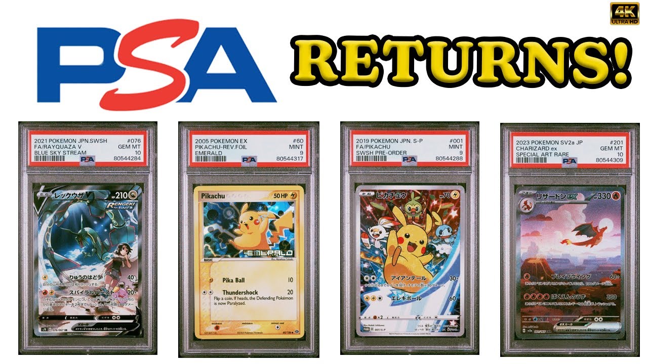FIRST 2024 PSA Pokemon TCG Opening Returns and Grade Reveals