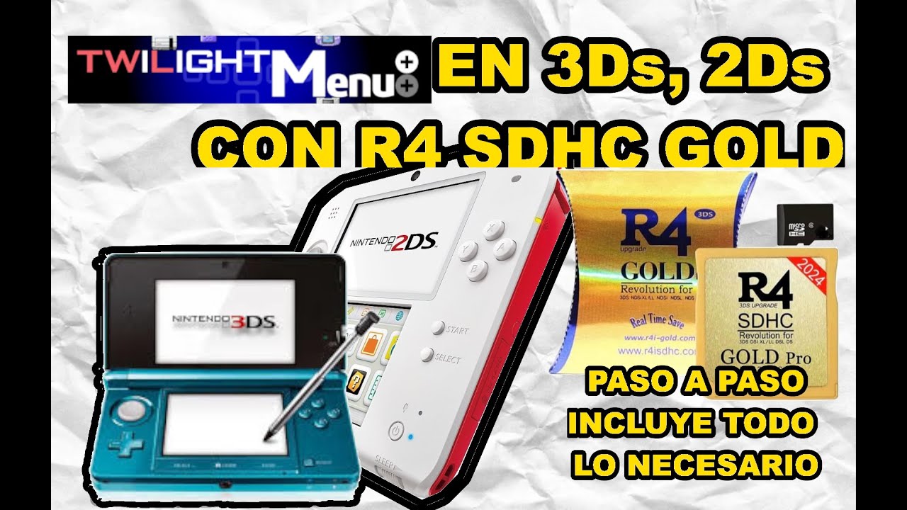 🛠️🎮 3DS o 2DS con FlashCard R4 muy sencillo Método TWiLightMenu 🛠️🎮