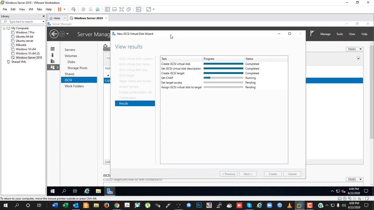 How to Configure iSCSI SAN Server in Windows Server 2019