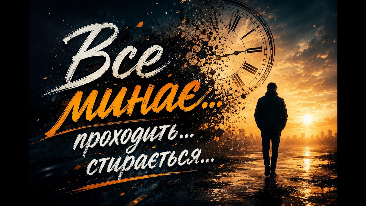 Все минає… проходить… стирається…