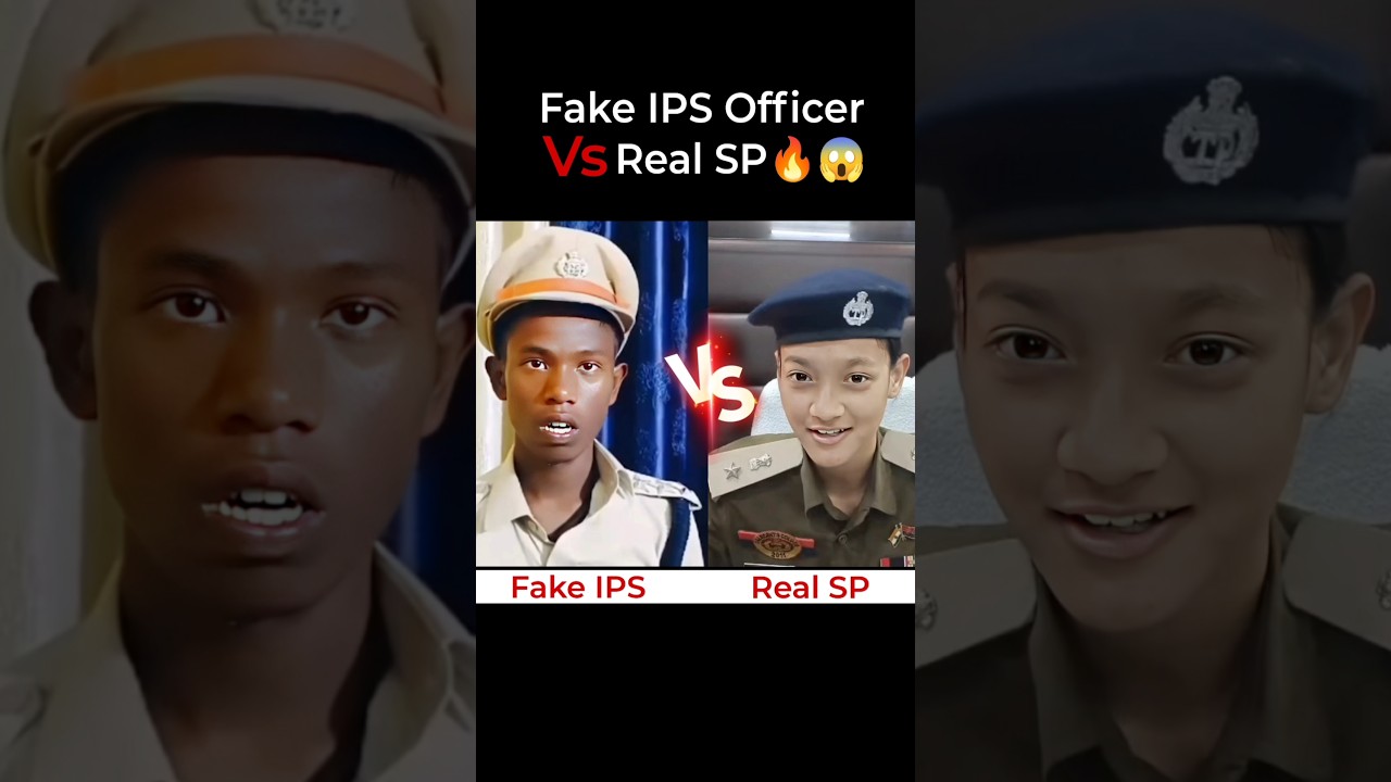 Fake IPS Officer Vs Real SP🔥😱☠️⚔️🇮🇳 #ips #sp #ipsofficer #police #biharpolice #tripurapolice #viral