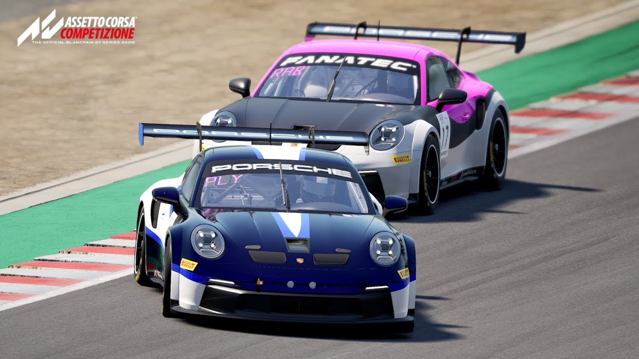Assetto Corsa Competizione Porsche 911 Carrera Cup Car  Racing Around Laguna Seca