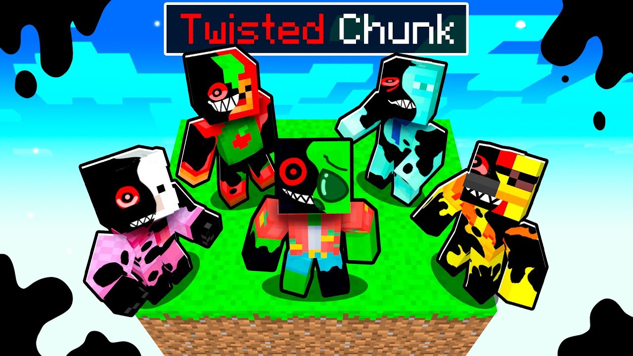 One Slime on a TWISTED CHUNK in Minecraft!