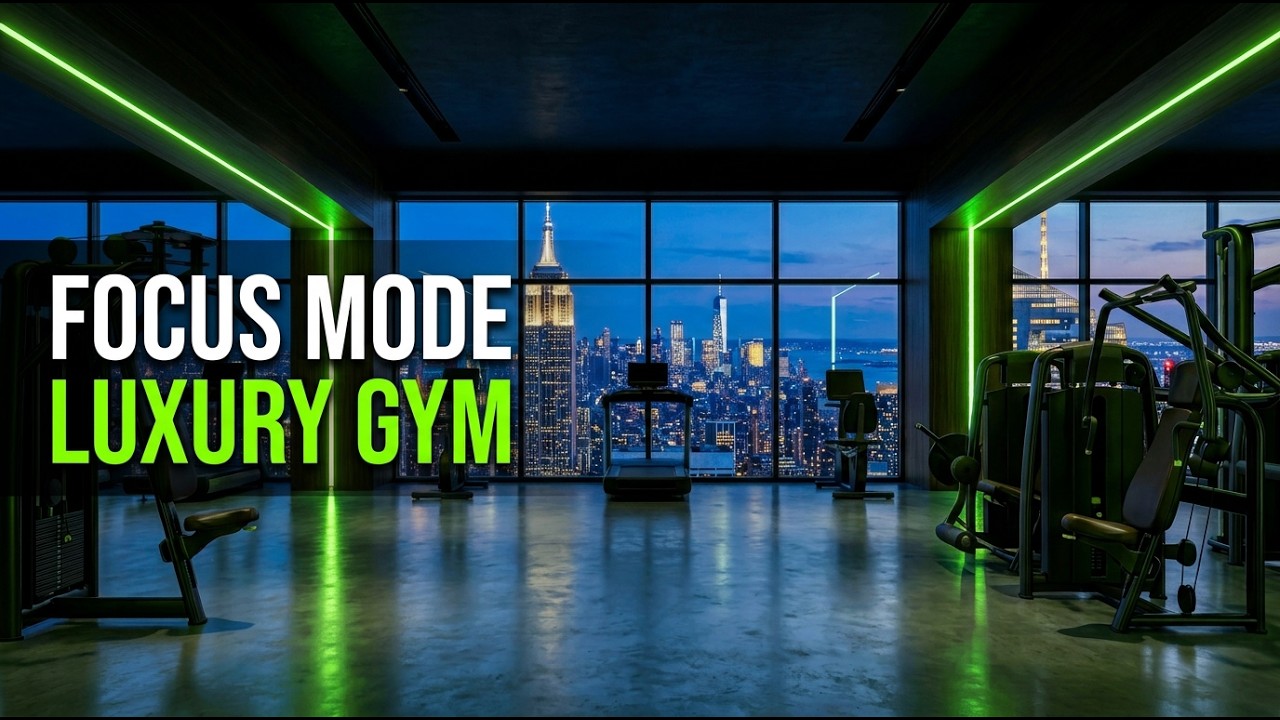 FOCUS MODE 🔥 Dark Gym Ambience for Intense Training