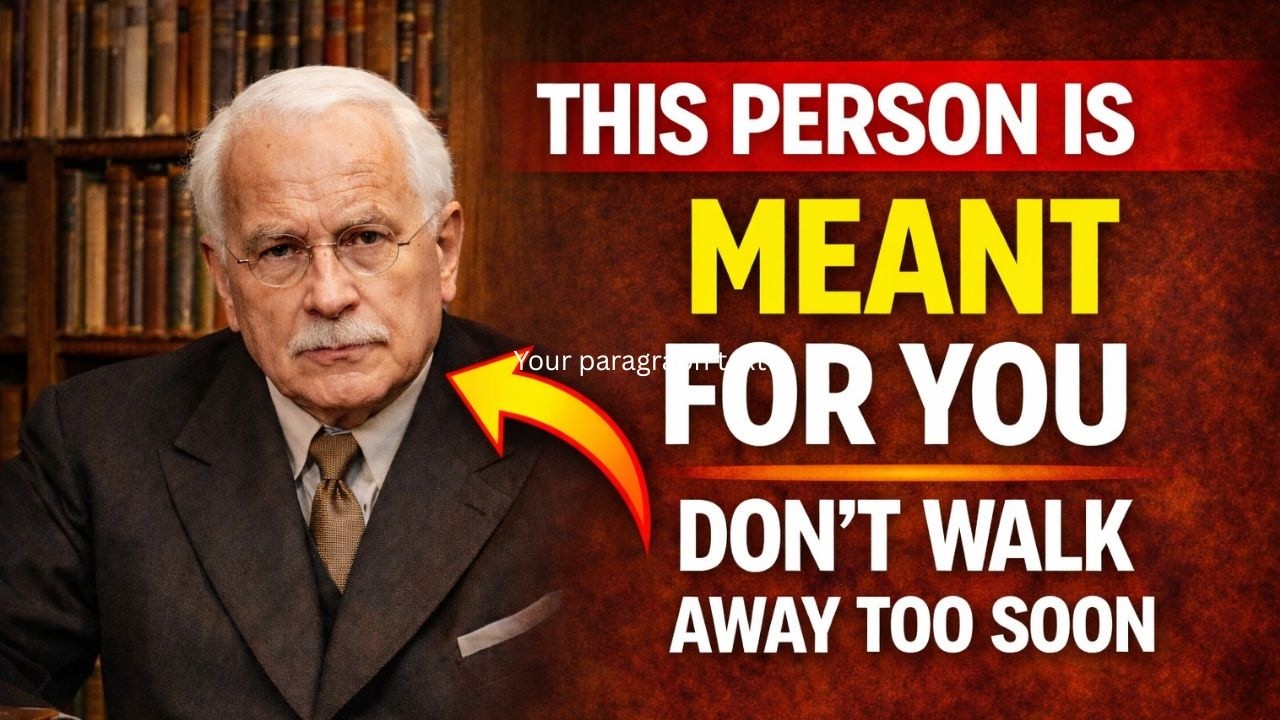 thisTHIS titThis Person Is Meant for You Don’t Walk Away Too Soon | Carl Jung
