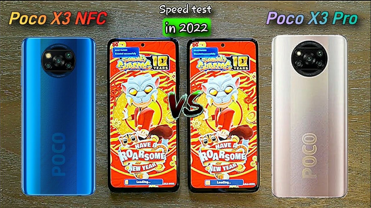 Xiaomi Poco X3 NFC vs Poco X3 Pro speed test. Specs comparison / speakers test.