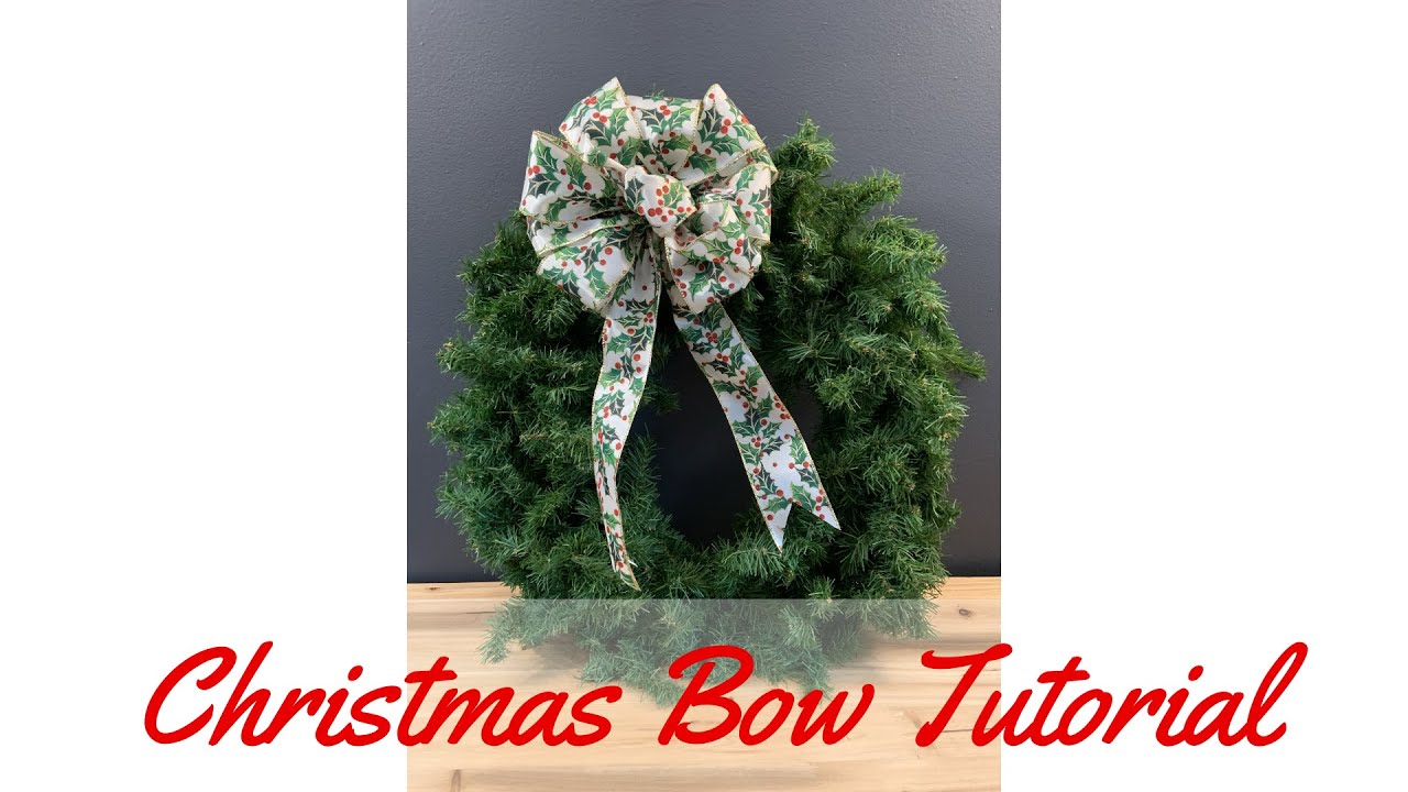 How to Tie a Christmas Bow