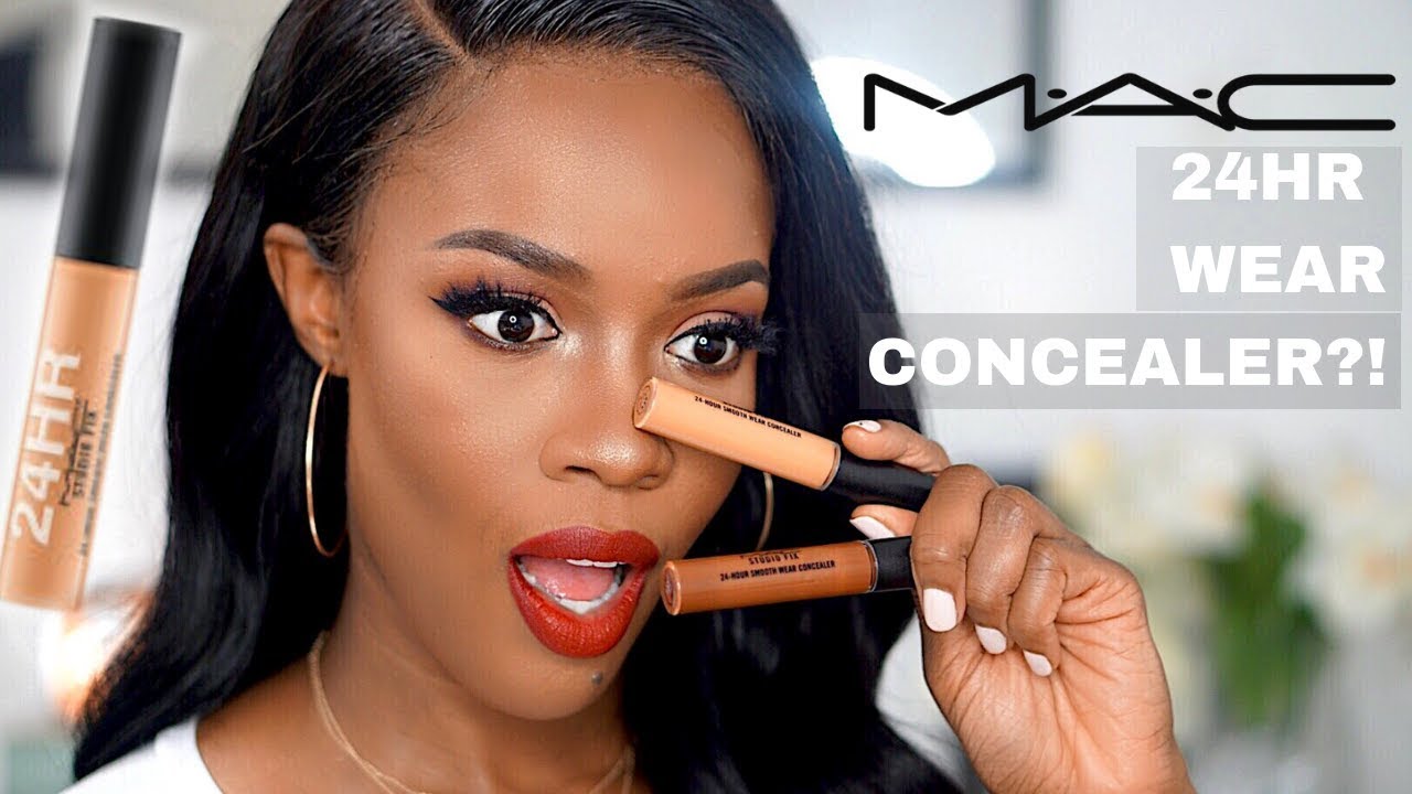 24HR WEAR CONCEALER?! NEW MAC STUDIO FIX CONCEALER REVIEW | DARK SKIN