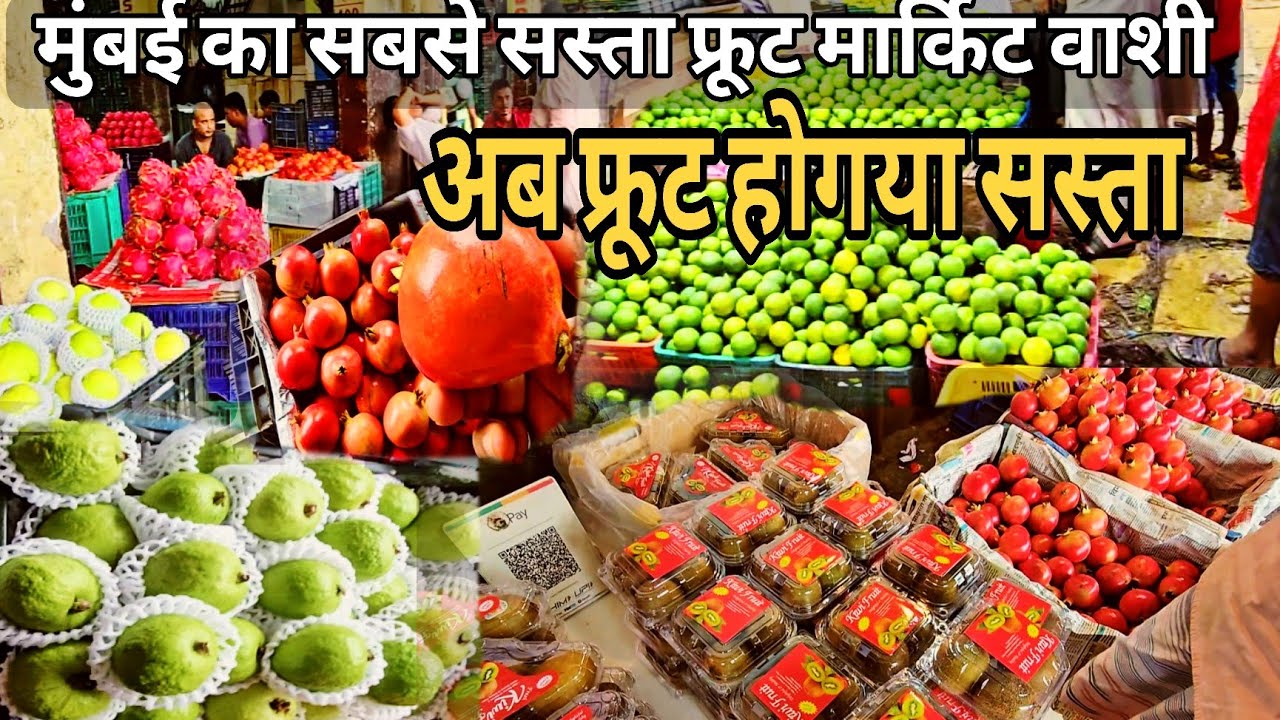 Navi Mumbai Vashi APMC Fruits Market | Wholesale 🍇 सब से सस्ता फ्रूट मार्किट मुंबई वाशी 