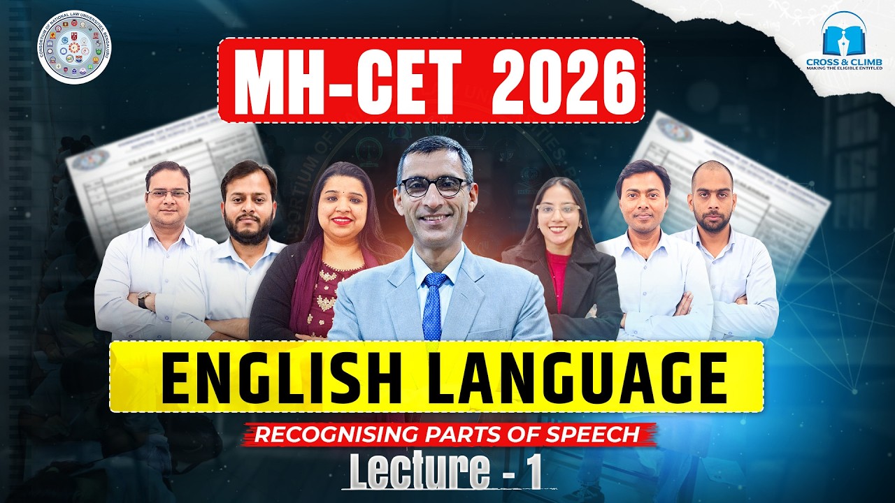MH CET LAW 2026 | English Lecture 1 | Complete English Syllabus & Preparation Strategy |