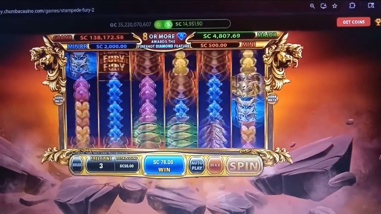 BiG WIN - Chumba Casino - Stampede Fury 2