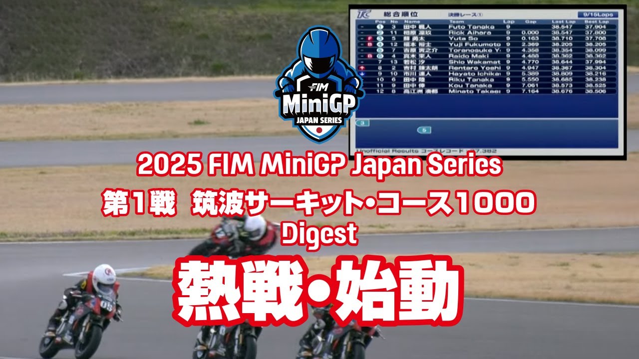 第1戦  筑波サーキット | 2025 FIM MiniGP Japan Series （Long）