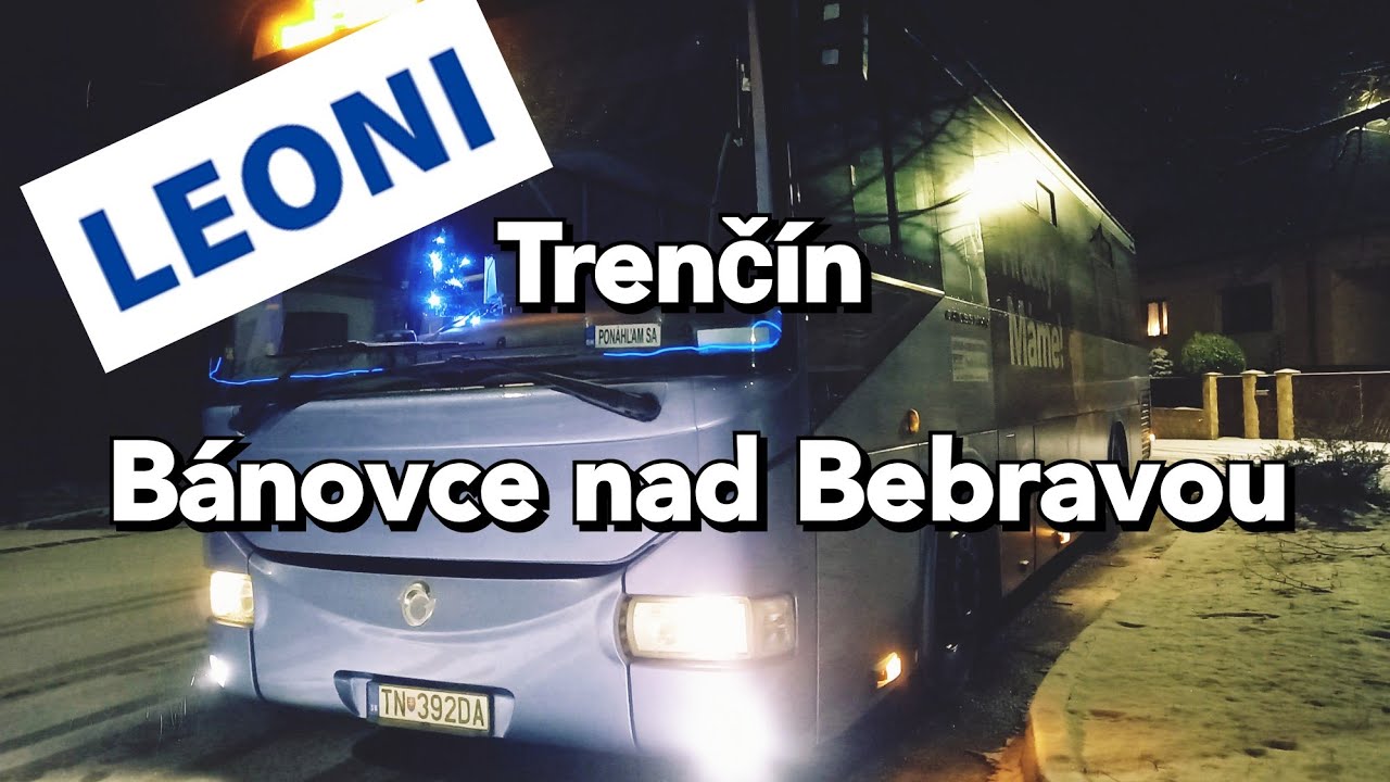 Jazda autobusom IVECO CROSSWAY Trenčín - Bánovce nad Bebravou