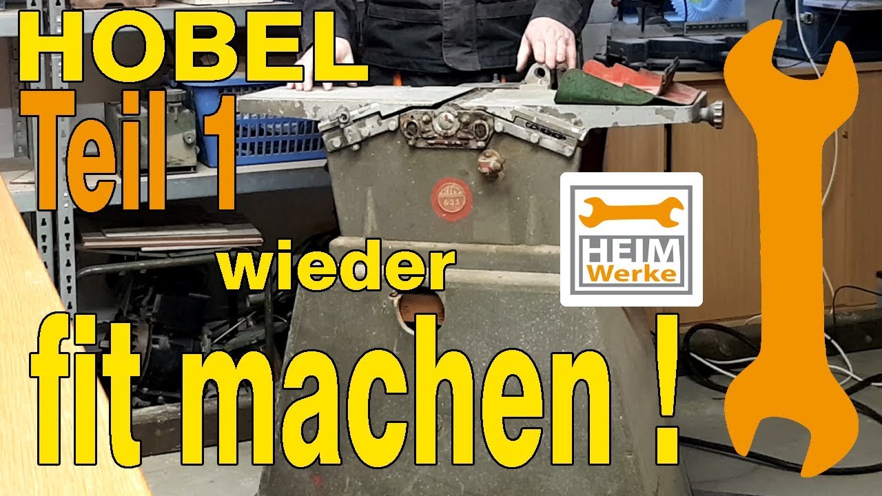 KITY 635 Hobelmaschine wieder fit machen! Kity Restauration Teil 1/3