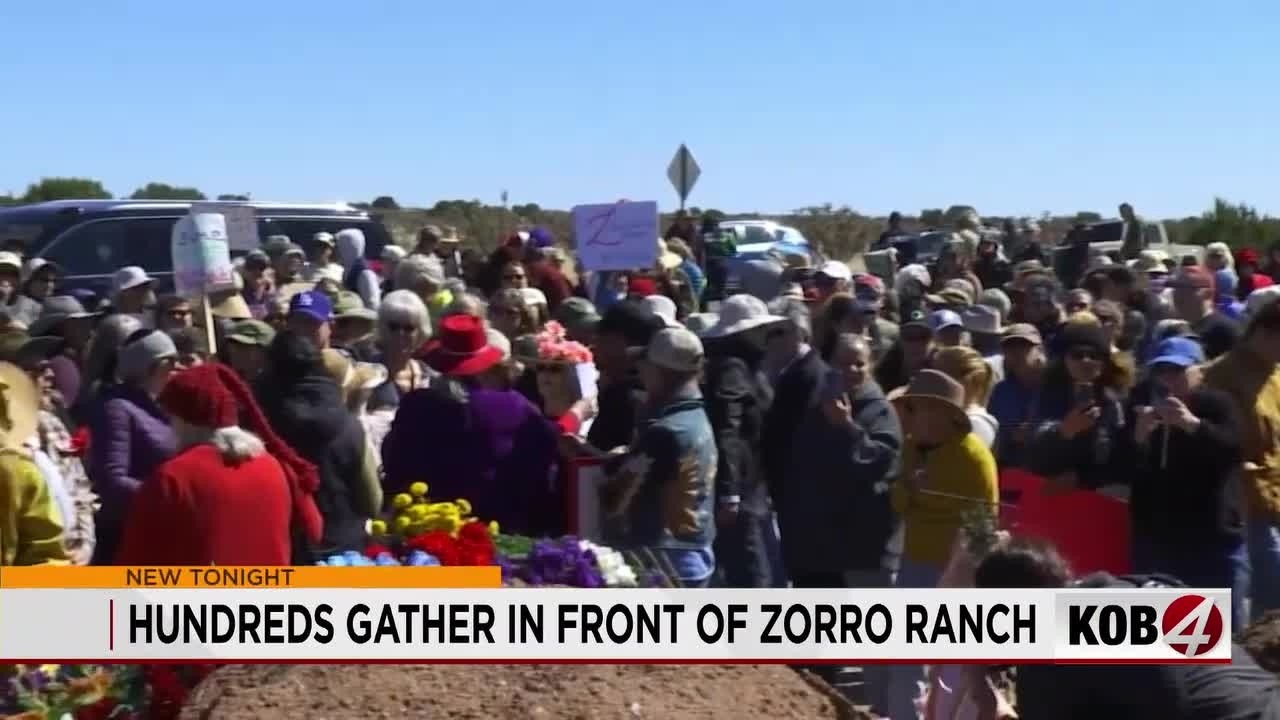 Demonstrators demand answers in front of Zorro Ranch