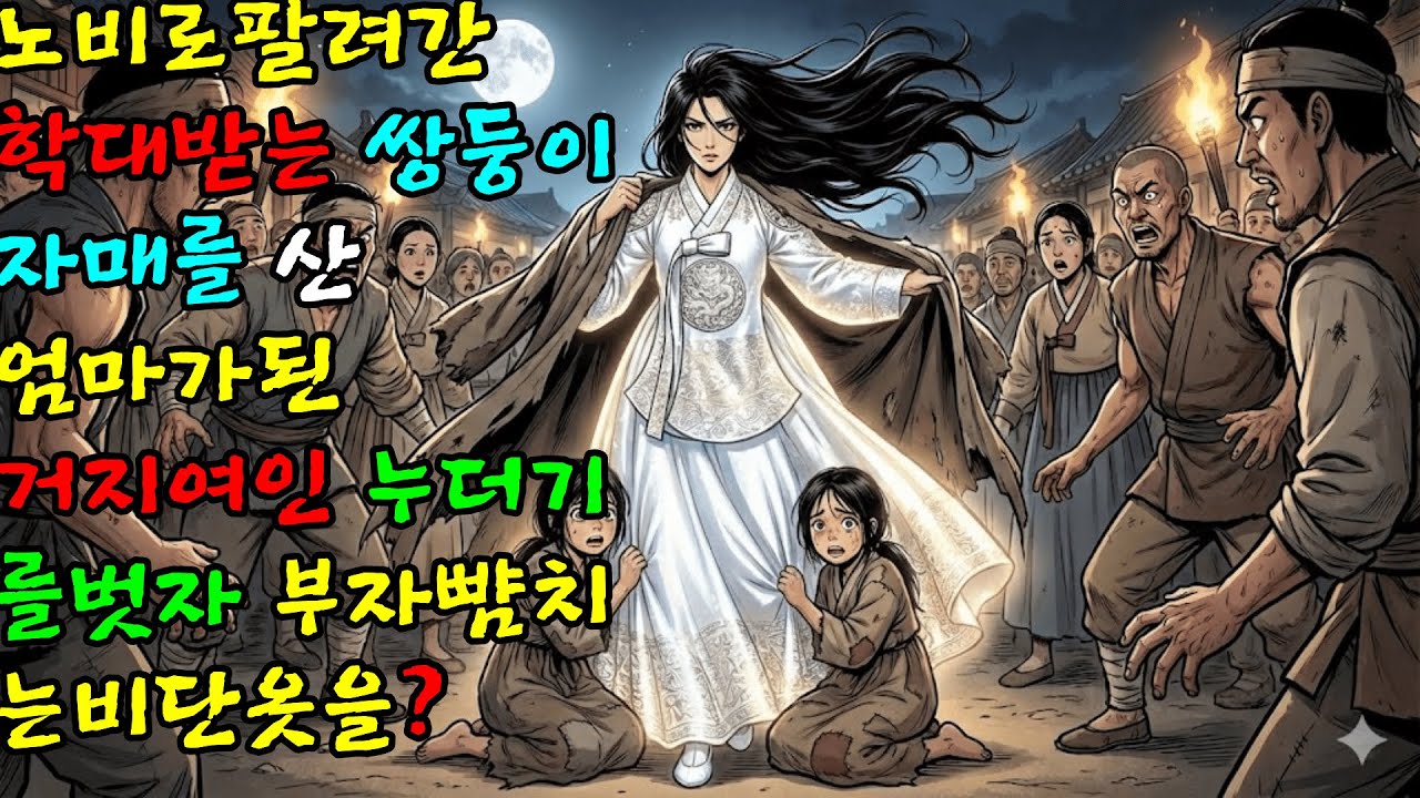 노비로팔려간 학대받는 쌍둥이자매를 산 엄마가된 거지여인.누더기를벗자 부자뺨치는비단옷을? | 야담·민담·전설·설화·신화·야사·옛날이야기·오디오북