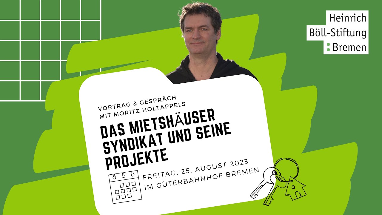 Wie funktioniert das Mietshäuser Syndikat? Vortrag von Moritz Holtappels