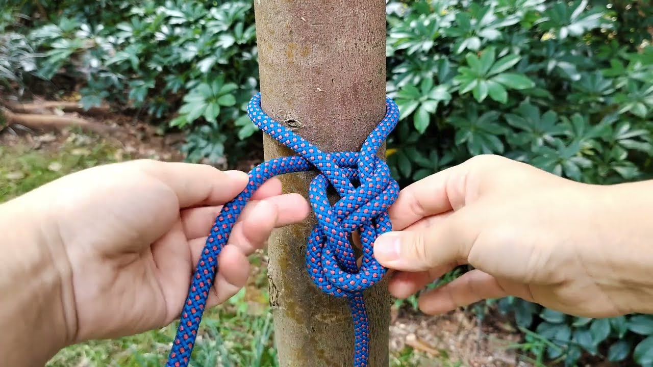 登山攀岩爱好者常用的八字返穿结