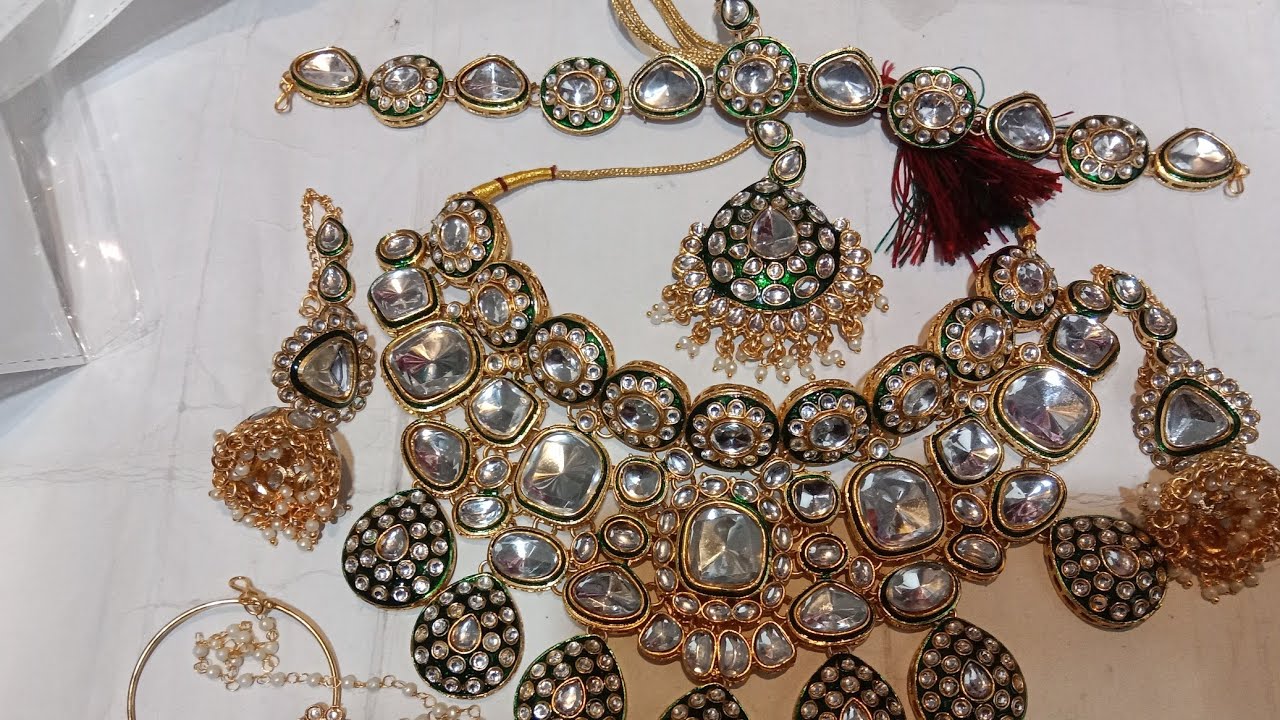 Bridal jewellery set, Dhulhan jewellery set #jewellery 