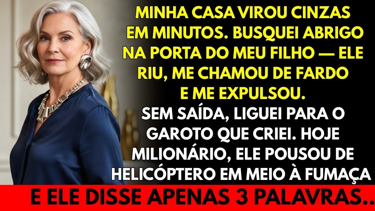 Meu filho bateu a porta na minha cara após o incêndio, e quem me salvou chegou de helicóptero