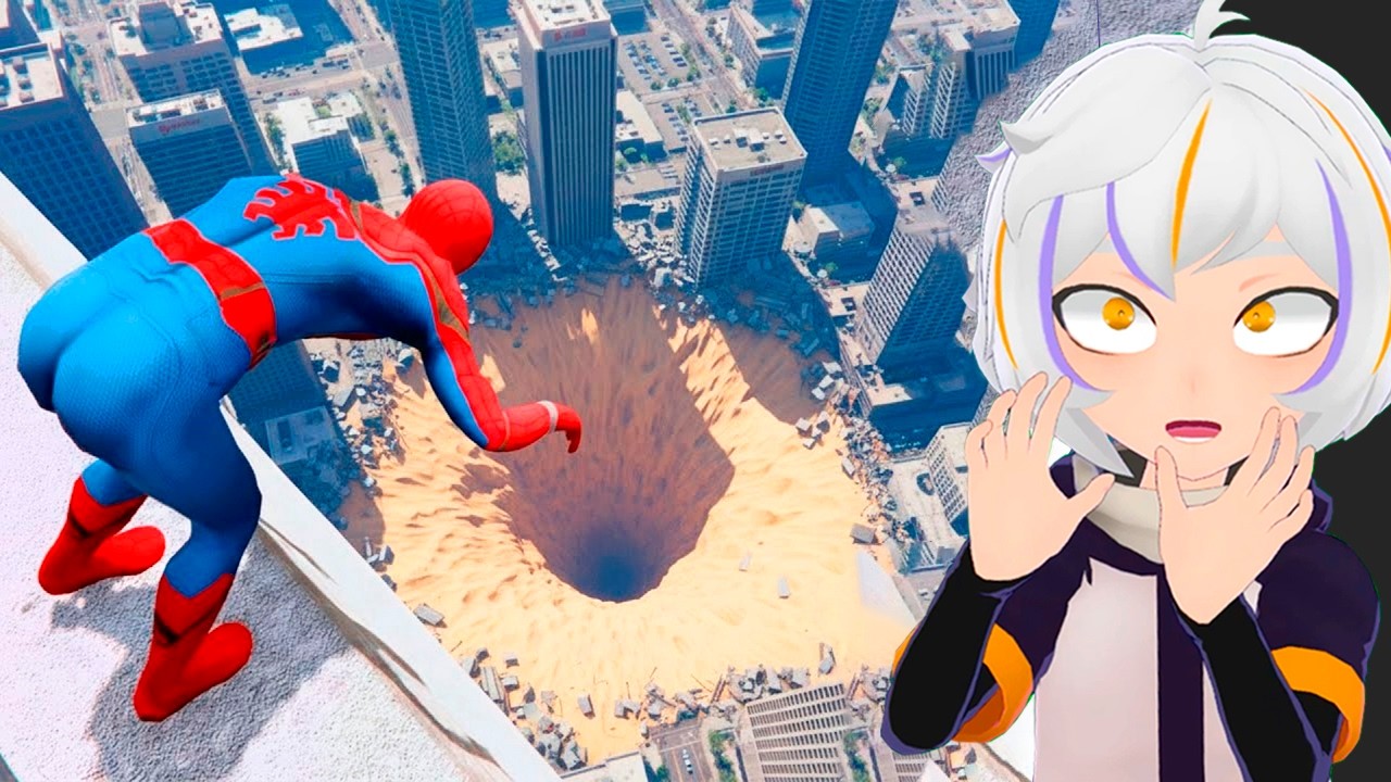 SPIDERMAN vs CAIDA MAS ALTA DEL MUNDO | ChuyMine REACCIONA