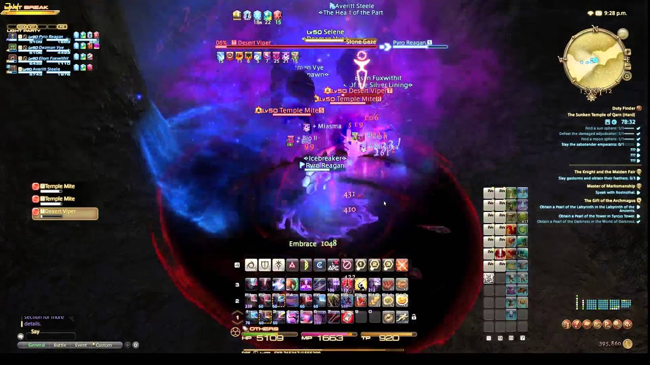 Lets play FF14 The Sunken Temple of Qarn [Hard]