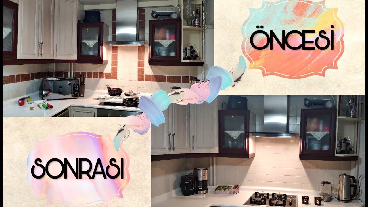 MUTFAK TEZGAHIMI BOYADIM , EN UCUZ YOL !!
