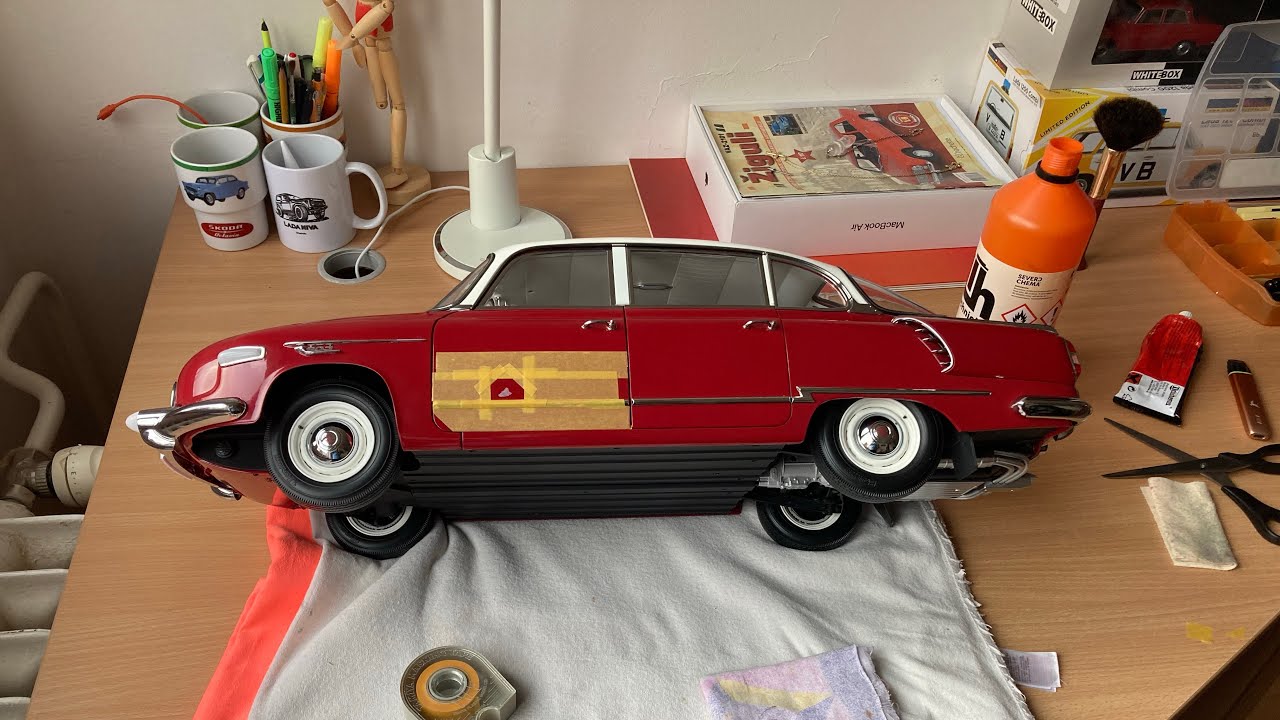 Tatra 603, příprava do laku - tmelení #deagostini