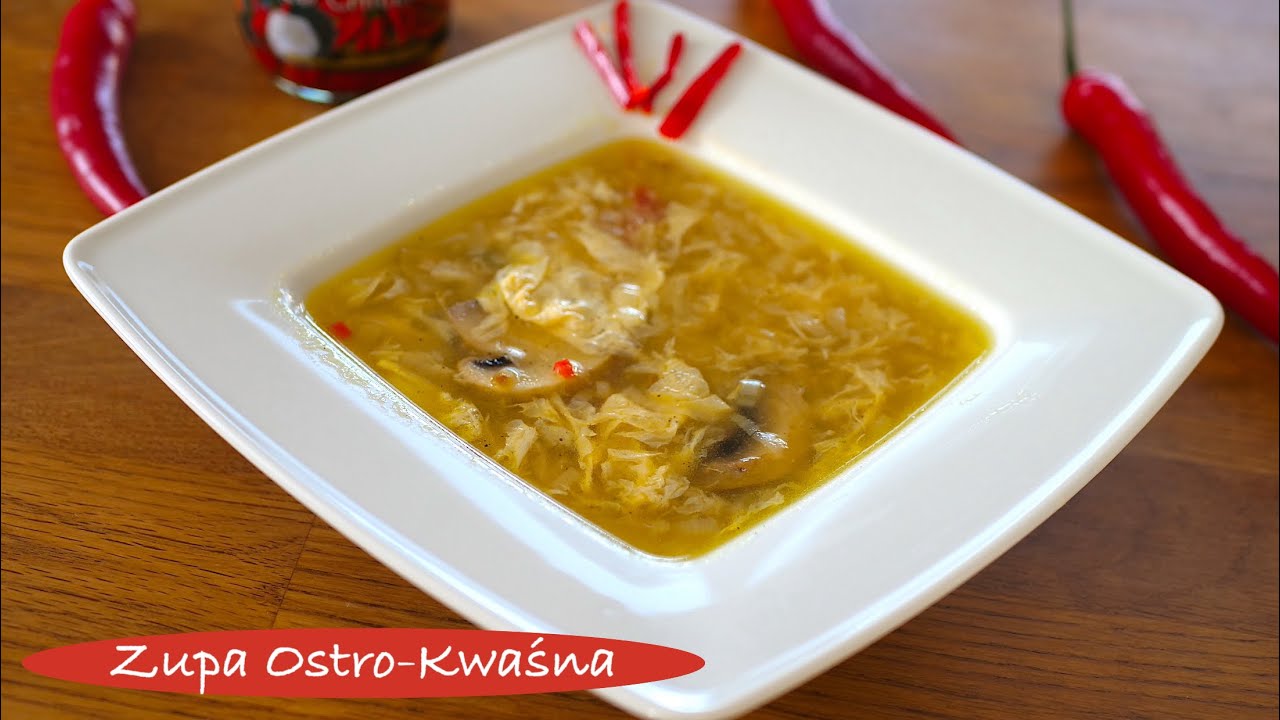 Pekińska Zupa Ostro-Kwaśna - Spicy-Sour Soup Recipe - Azjatycka Zupa z Woka - Hot - Sushi-Sklep