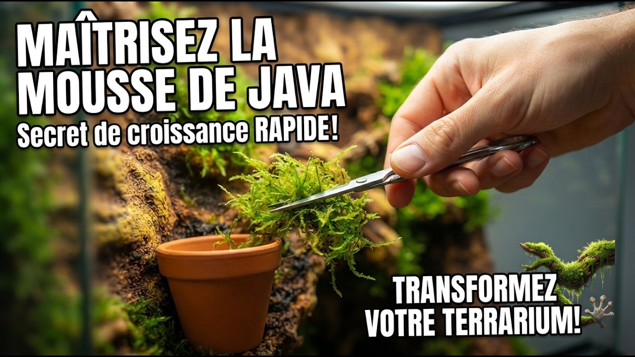 Découvrez comment maîtriser la mousse de java dans un terrarium humide !