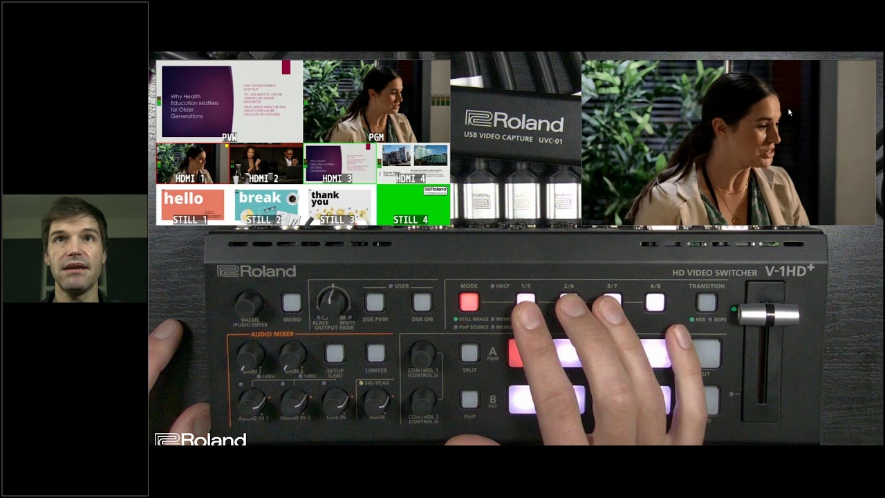 Webinar: Introducing the Roland V-1HD+ Video Switcher