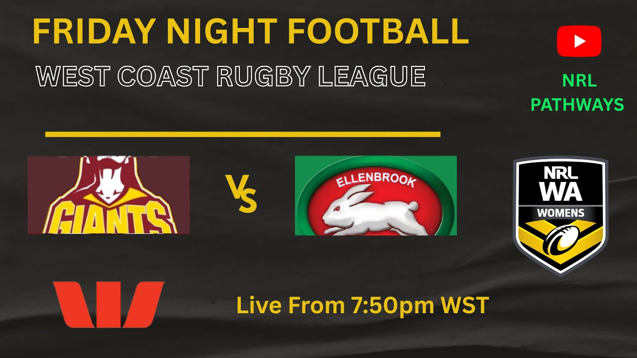 NRL WA Westpac Women's Premiership Round 15 - Joondalup Giants v Ellenbrook Rabbitohs