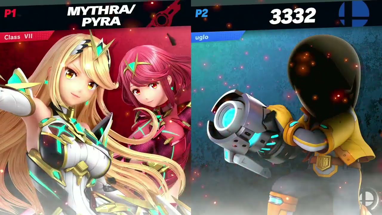 Rafbox (Pyra/Mythra) vs ugly loser (Mii Brawler 3332) - WR2 - WGAC #126
