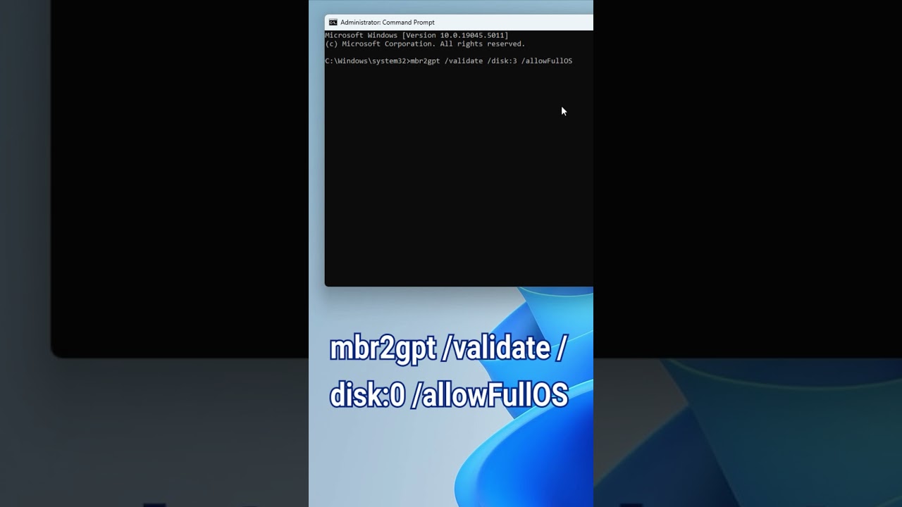 Convert MBR to GPT in Windows 11 Using MBR2GPT.EXE | Easy Step-by-Step Guide