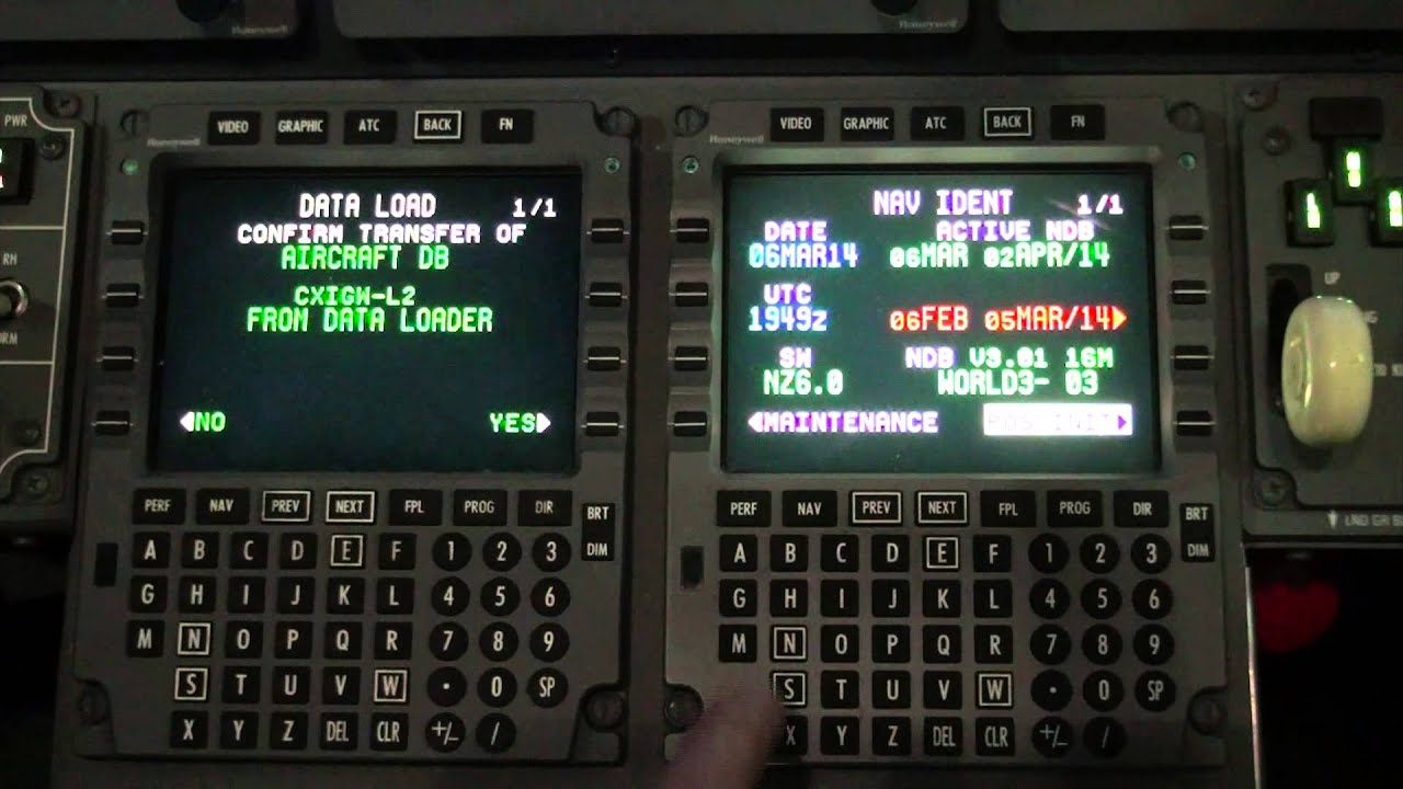 Model 750 Loading the Aircraft Database