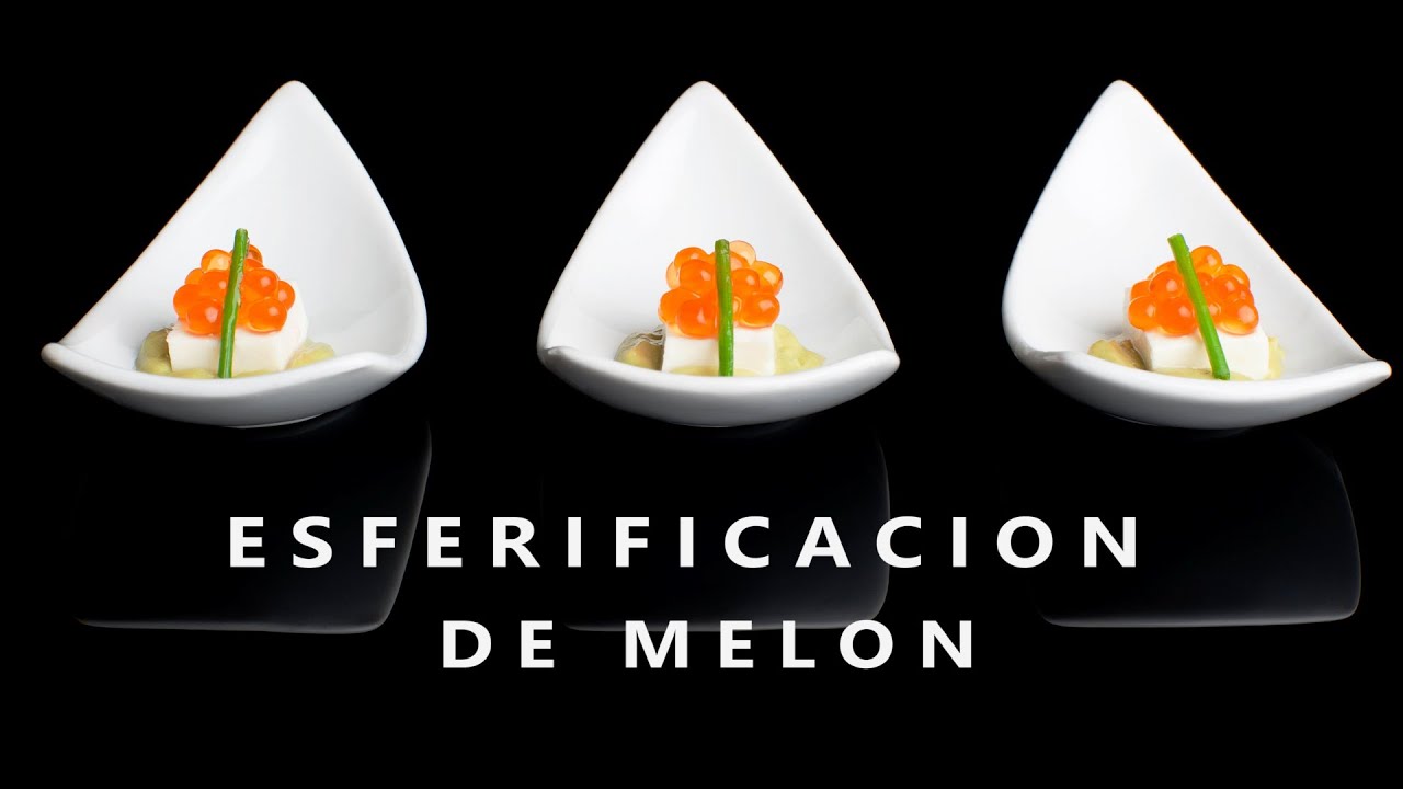Esferificación directa de Melón