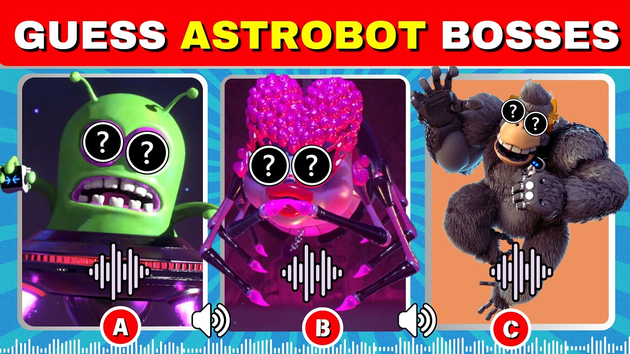 Guess All Astrobot Monsters | ULTIMATE Astro Bot Voice Challenge | Mighty Chewy, Lady Venomara
