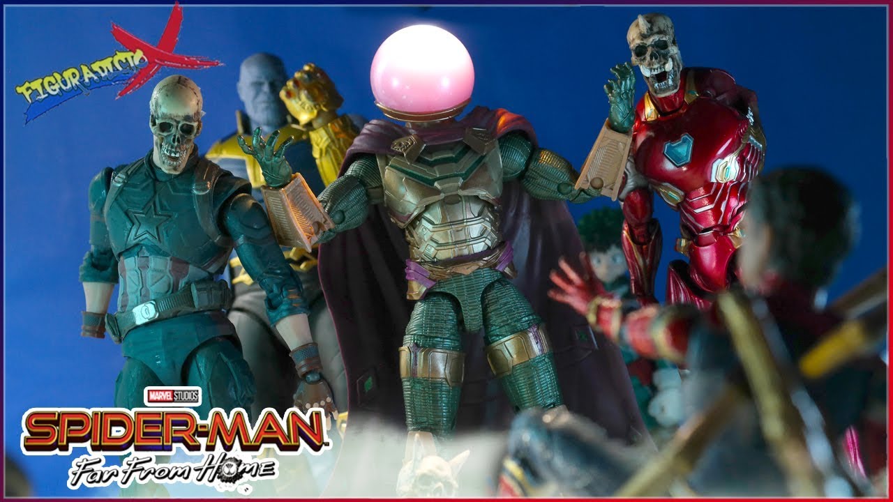 Review Mysterio Spider-Man Far From Home Marvel Legends Molten Man BAF Revision Español
