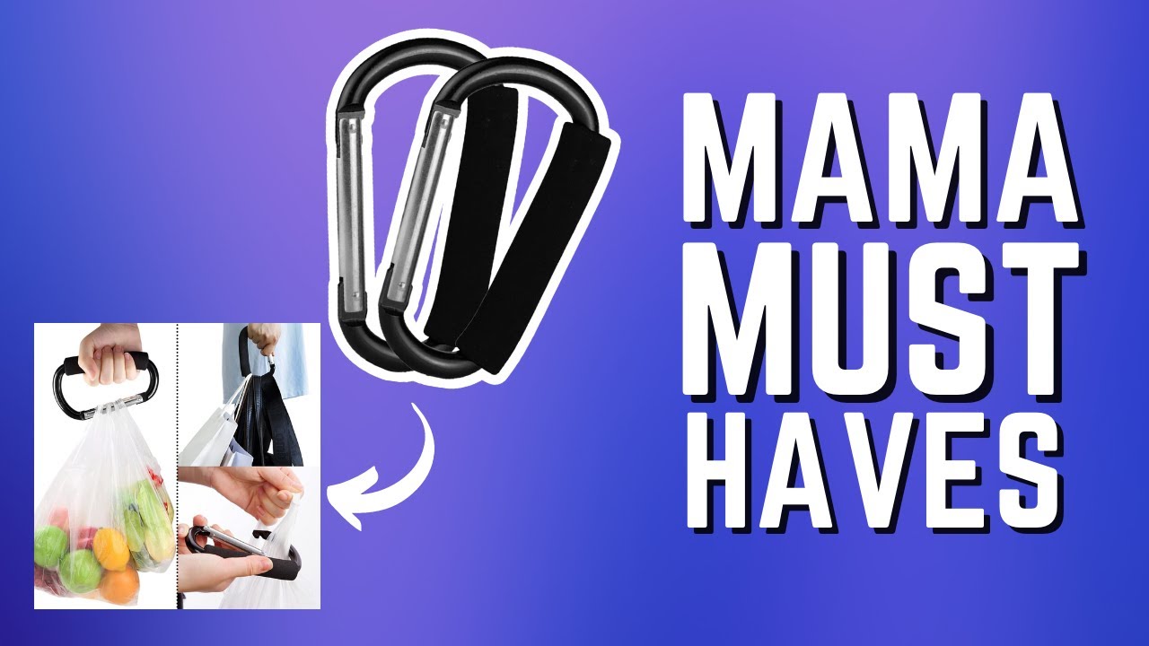 Stroller Hooks: The Easiest Trick To Hang Anything On Your Stroller!